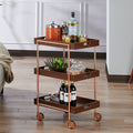 The Curated Nomad Highland Contemporary Walnut Kitchen Cart