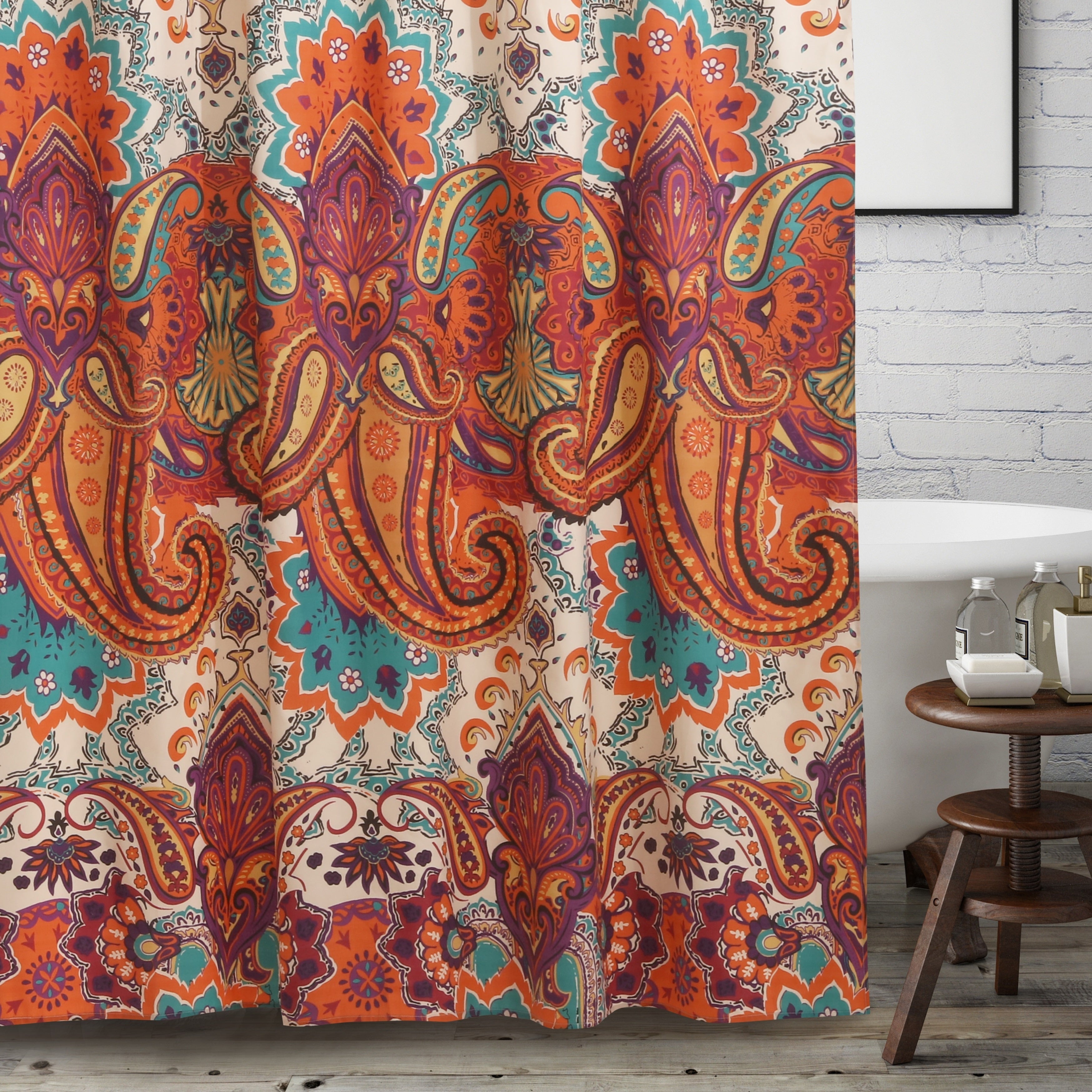 The Curated Nomad Horsdal Spice Shower Curtain