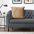 The Curated Nomad Houndsridge 18 Inch Caramel Throw Pillow
