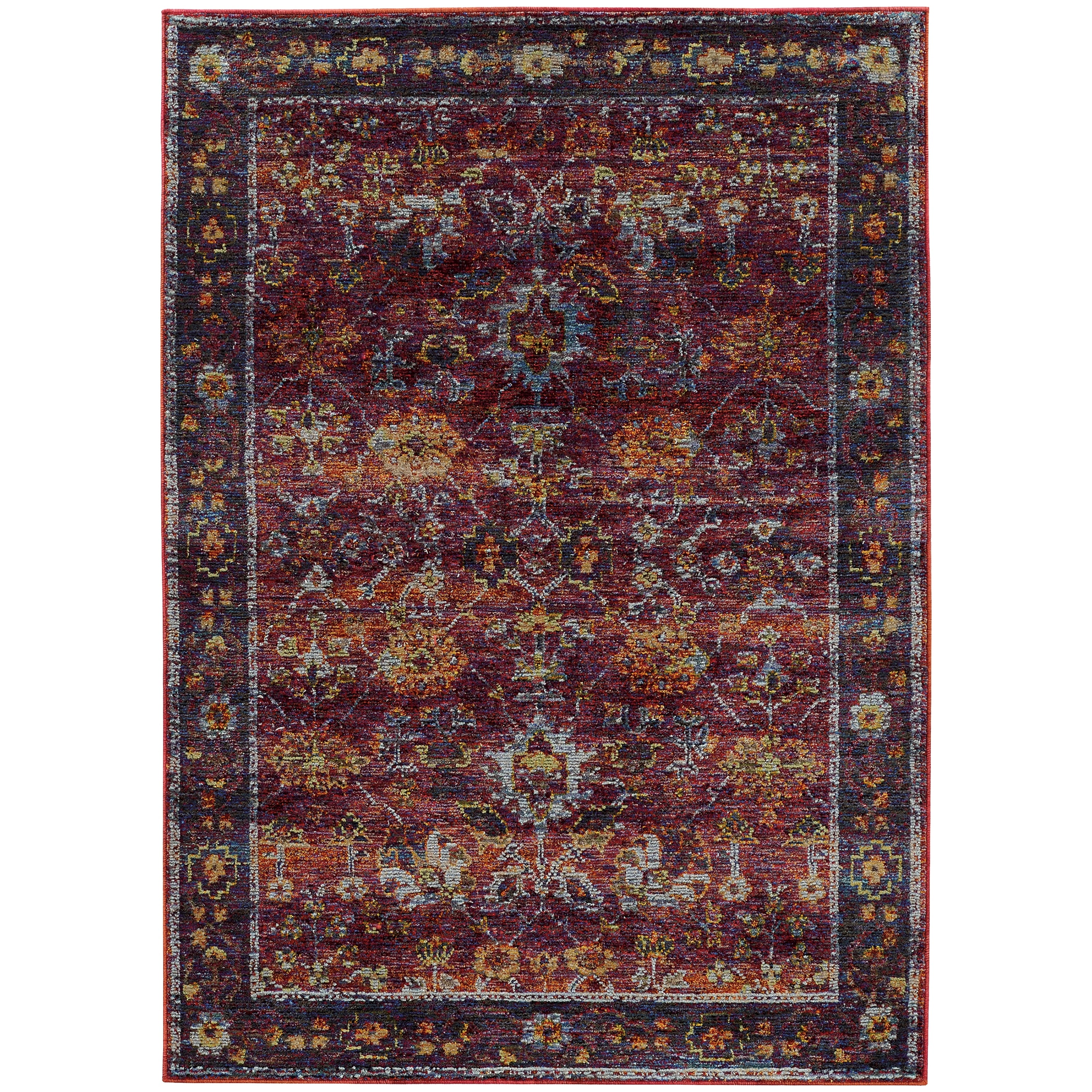 The Curated Nomad Jose Persian Red Purple Area Rug 33 X 52
