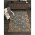 Morris Blue Red Traditions Area Rug