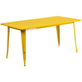 The Curated Nomad Liholio 63 Inch Metal Cafe Table