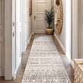 Geometric Distressed Bohemian Rug