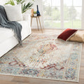 Sumaya Indoor Outdoor Medallion Multicolor Orange Area Rug