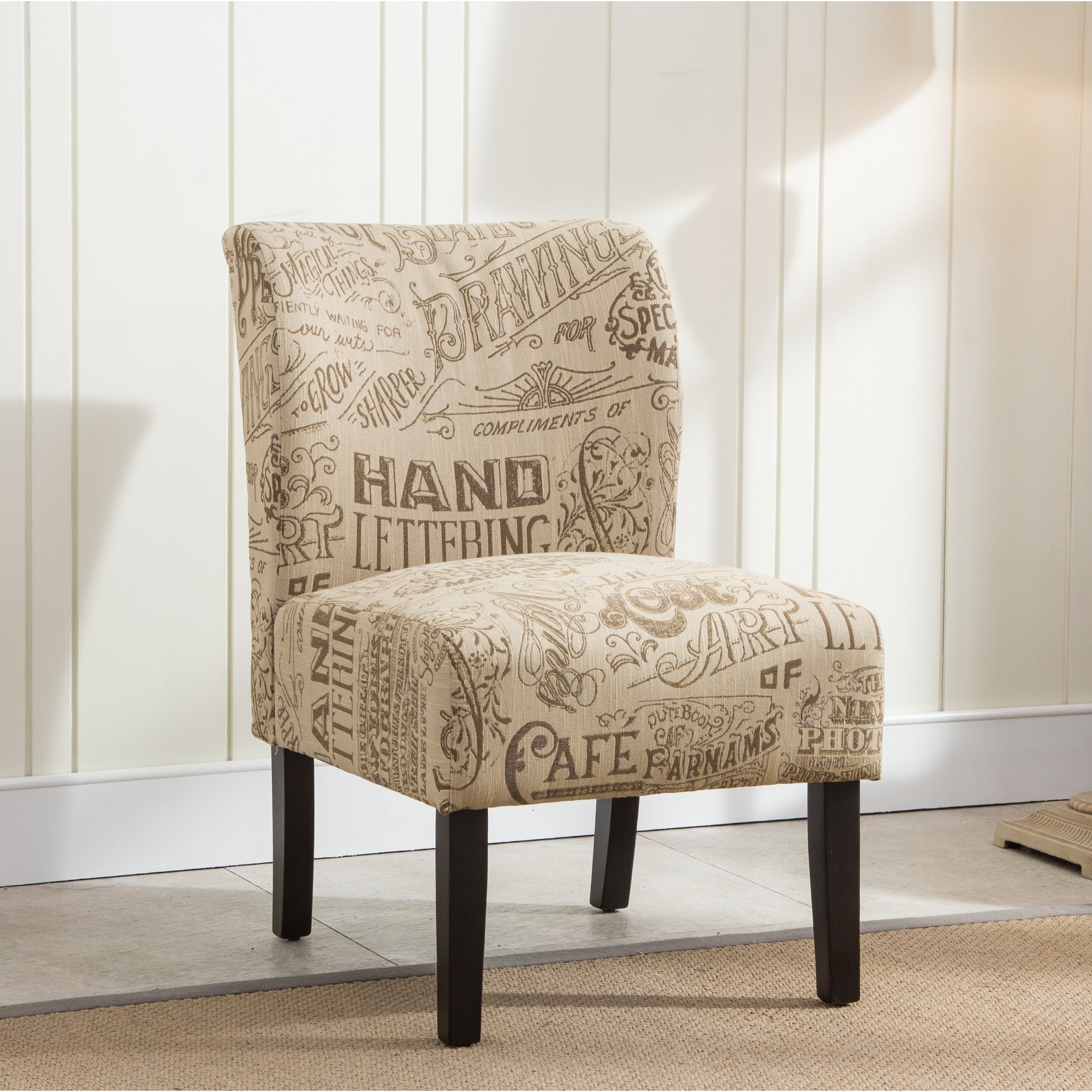 The Curated Nomad Pavilion Upholstered Armless Accent Slipper Chair