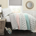 Taylor Olive Ever Tru Elephant Stripe 5 Piece Quilt Set