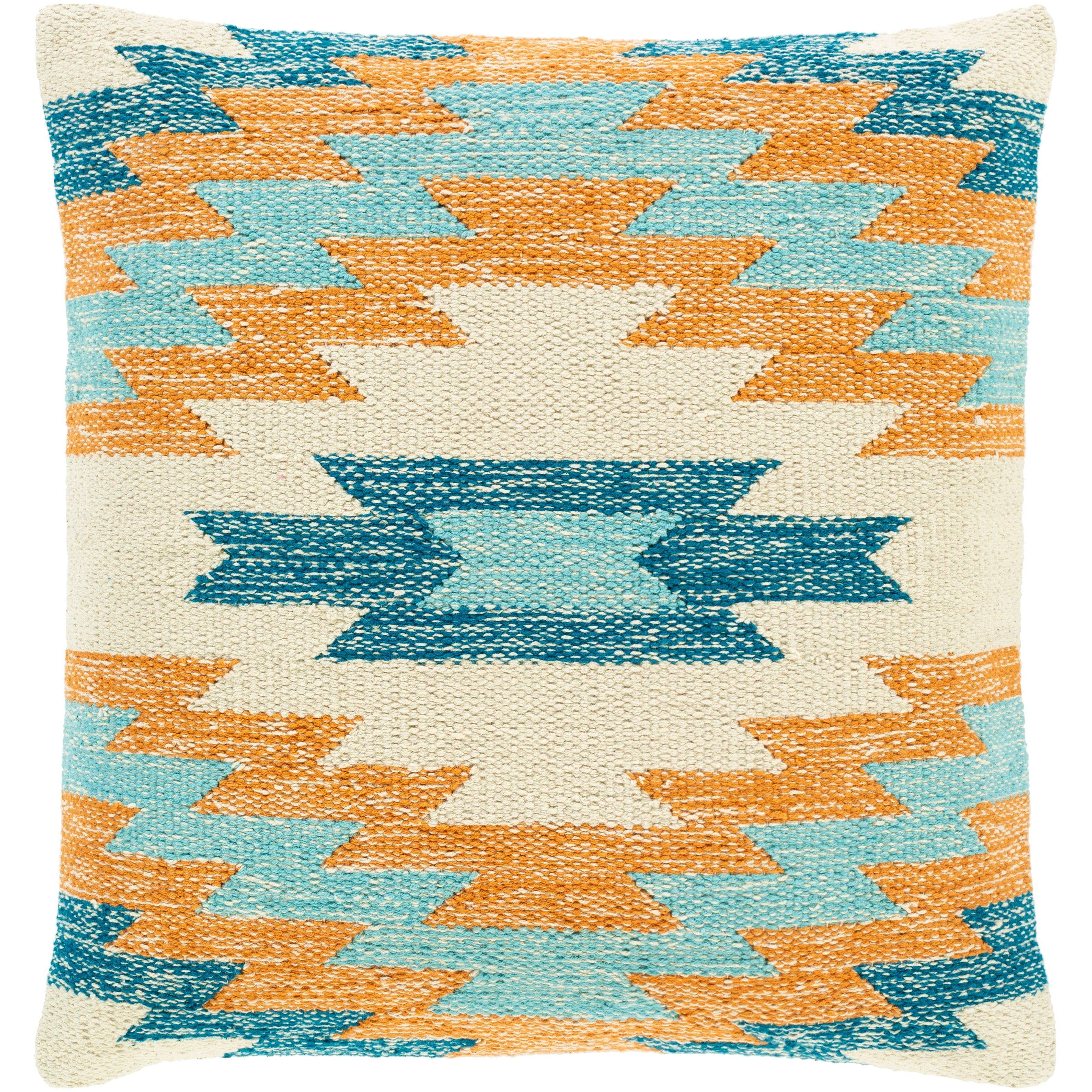 The Curated Nomad Shannon Handwoven Southwestern 18 Inch Throw Pillow With Poly Or Down Fill