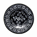 The Curated Nomad Somerset Ink Black Pottery Trivet Hot Plate Holder