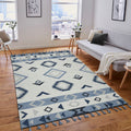 The Curated Nomad Sorrel Tribal Design Flatweave Area Rug