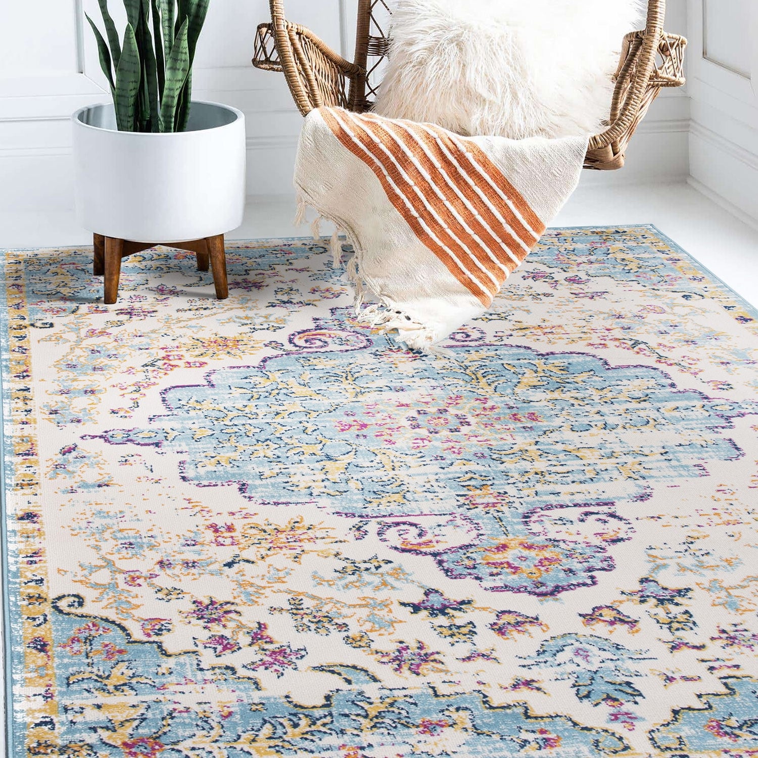Traditional Vintage Bohemian Rug