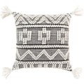 The Curated Nomad Taber Boho Tassels Wool 18 Inch Throw Pillow Cover