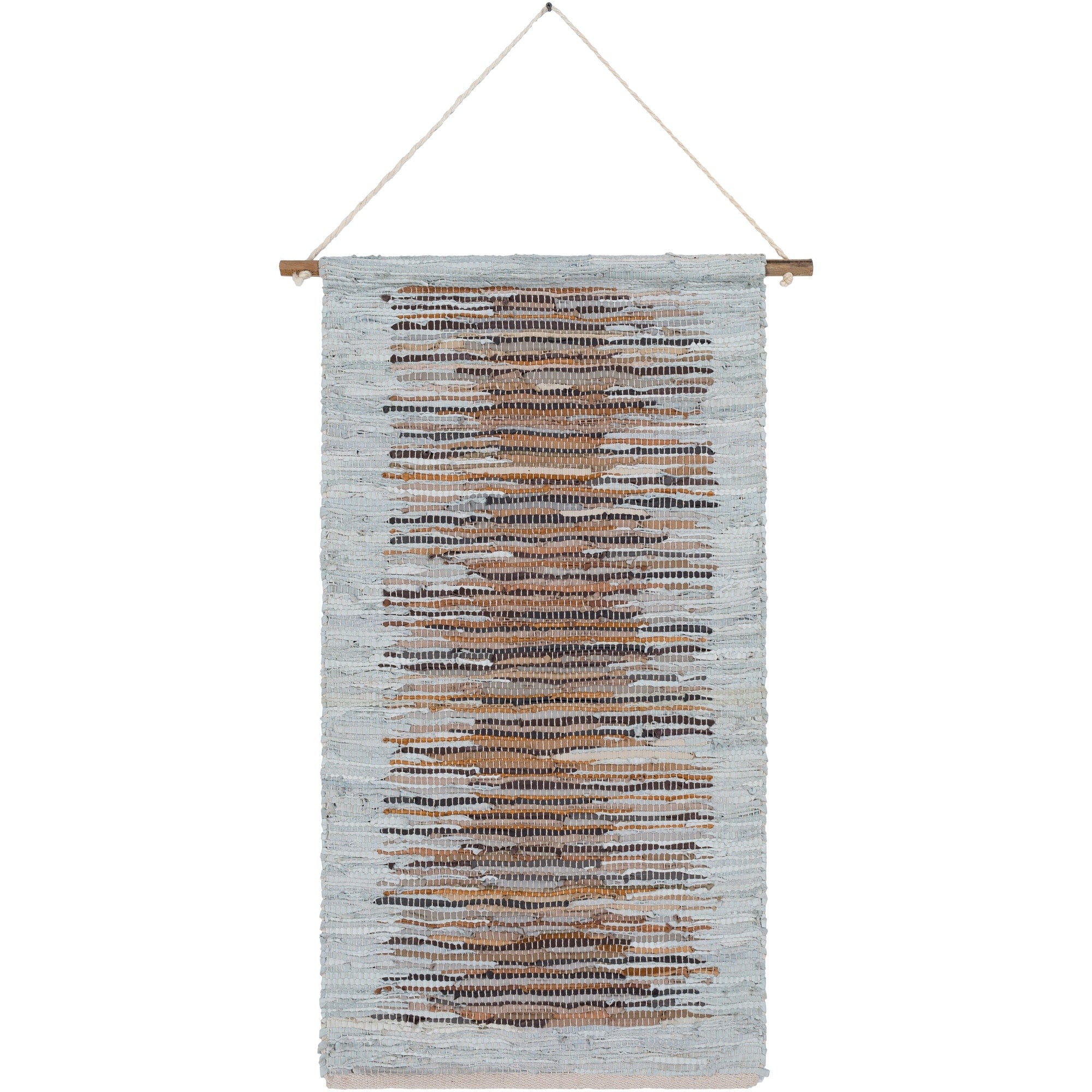 The Curated Nomad Woven Leather Tapestry