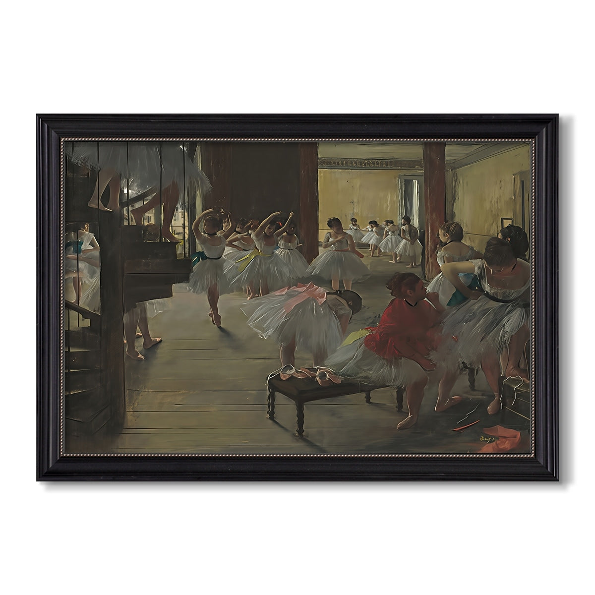 The Dance Class C 1873 Edgar Degas Custom Framed Canvas