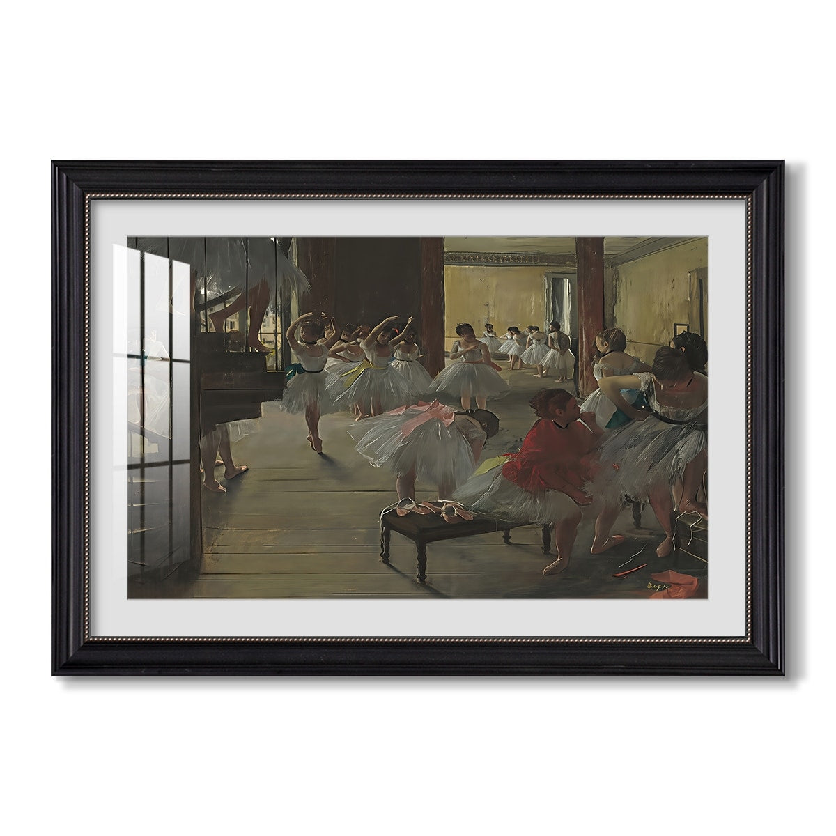 The Dance Class C 1873 Edgar Degas Custom Framed Print