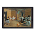 The Dance Foyer At The Opera On The Rue Le Peletier 1872 Edgar Degas Custom Framed Canvas