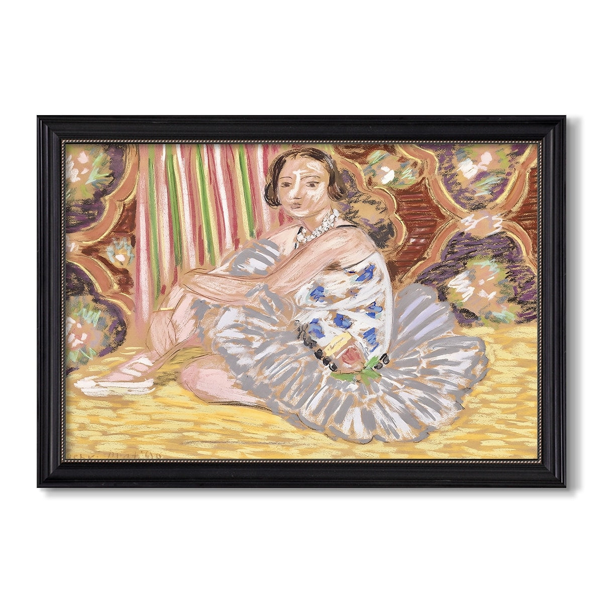 The Dancer C 1927 Henri Matisse Custom Framed Canvas