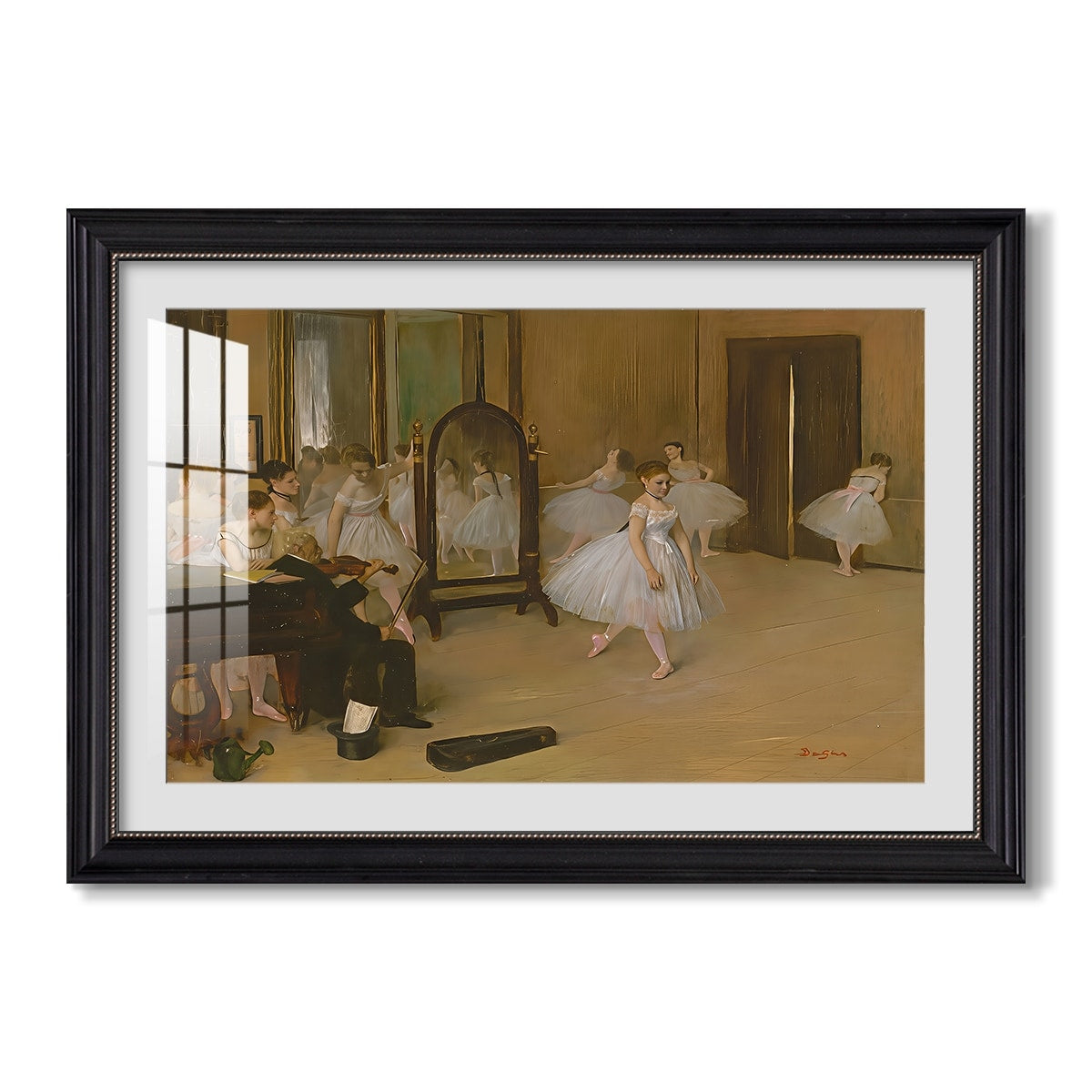The Dancing Class C 1870 Edgar Degas Custom Framed Print
