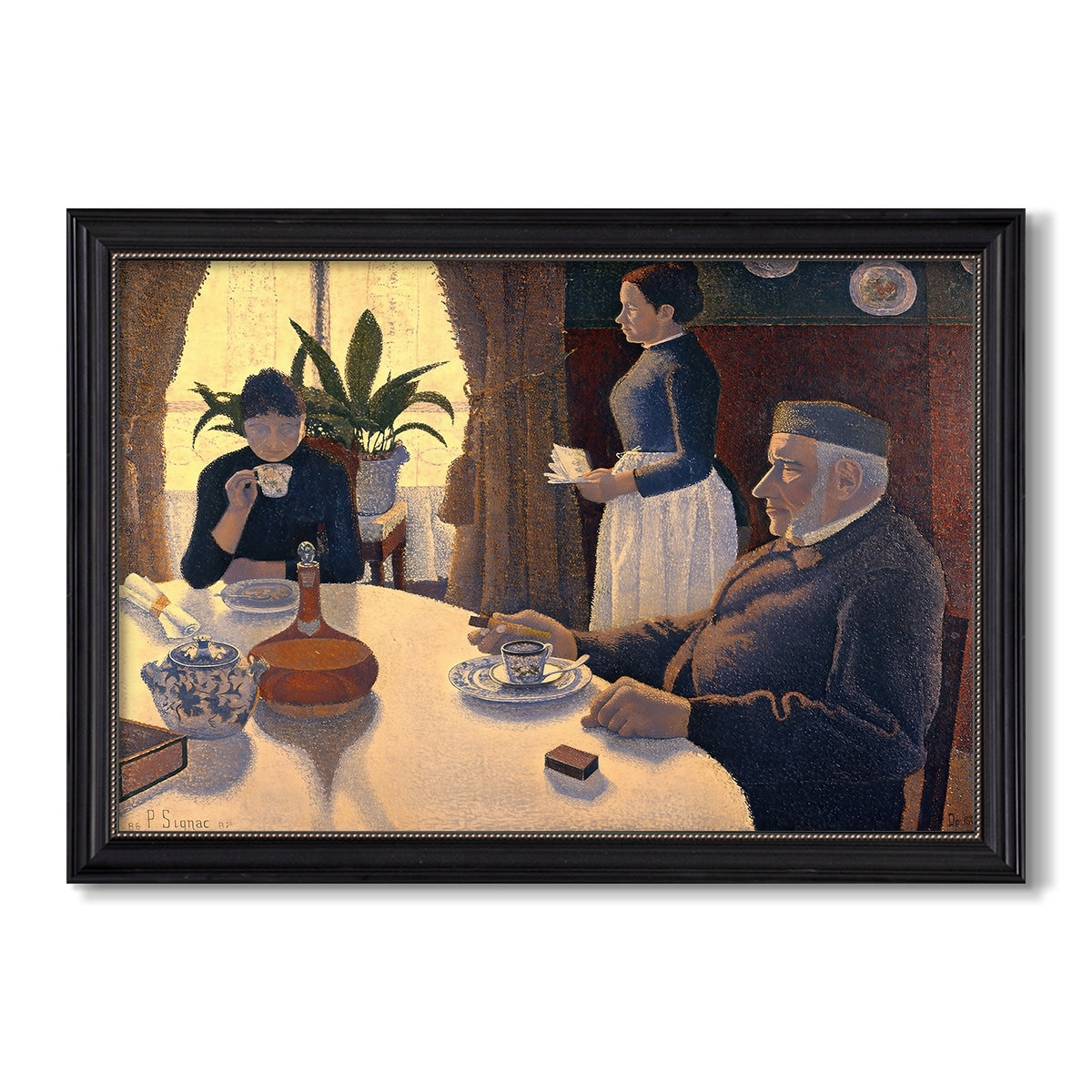 The Dining Room 1886 1887 Paul Signac Custom Framed Canvas