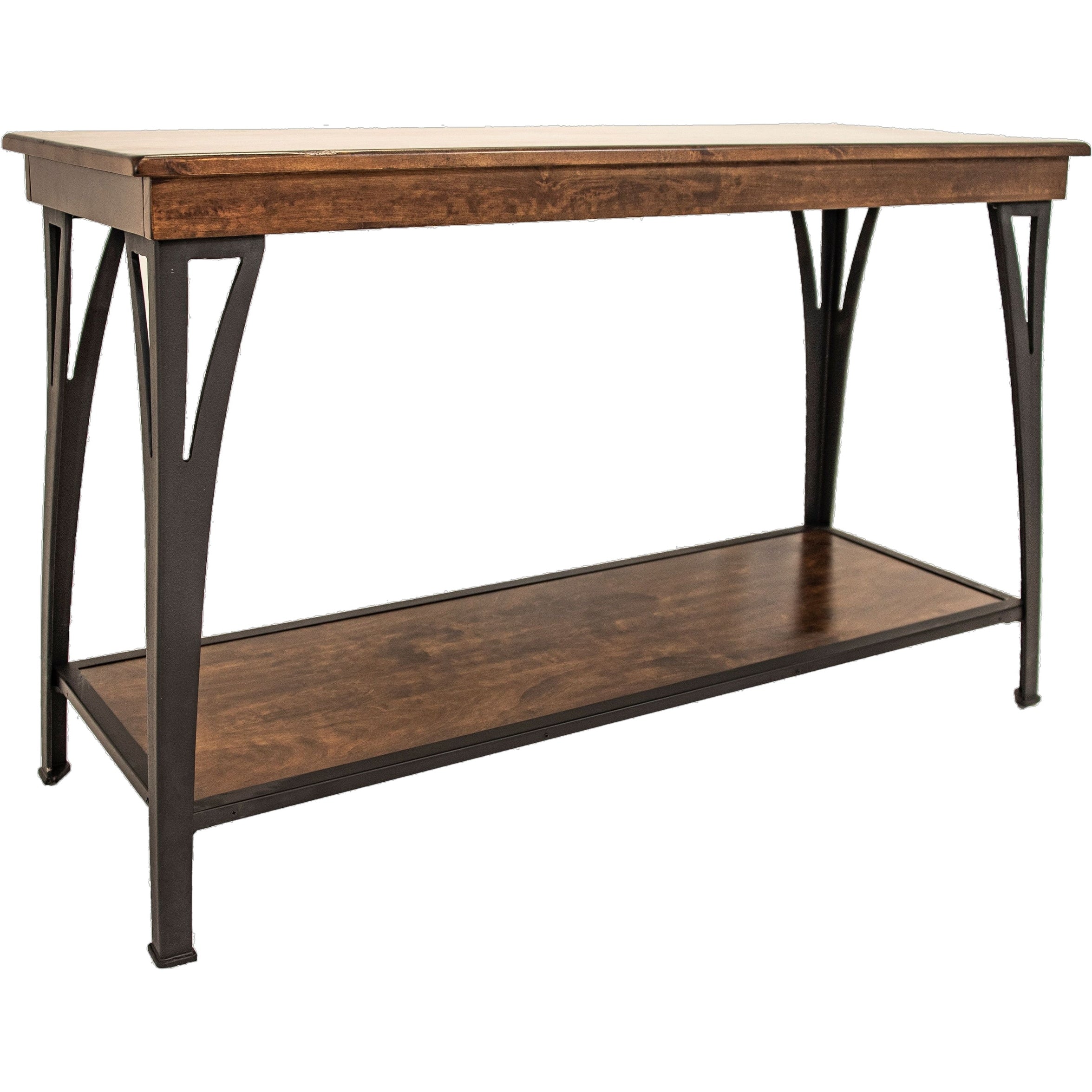 Intercon District Copper 1 Shelf Sofa Back Table