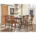 The District Copper Finish Splat Back 24 Inch Barstool Pack Of 2