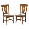 The District Industrial Copper Finish Splat Back Dining Chair Set Of 2
