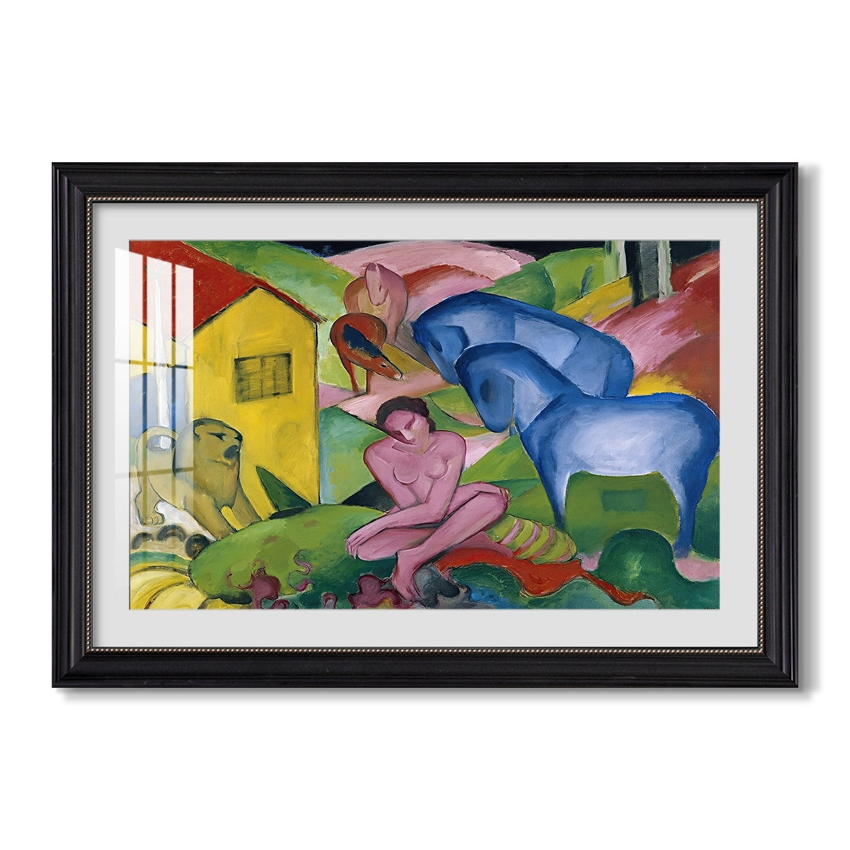 The Dream 1912 Franz Marc Custom Framed Print