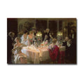 The End Of The Dinner By Jules Alexandre Grun Gallery Wrapped Canvas Giclee Art 24 In X 36 In