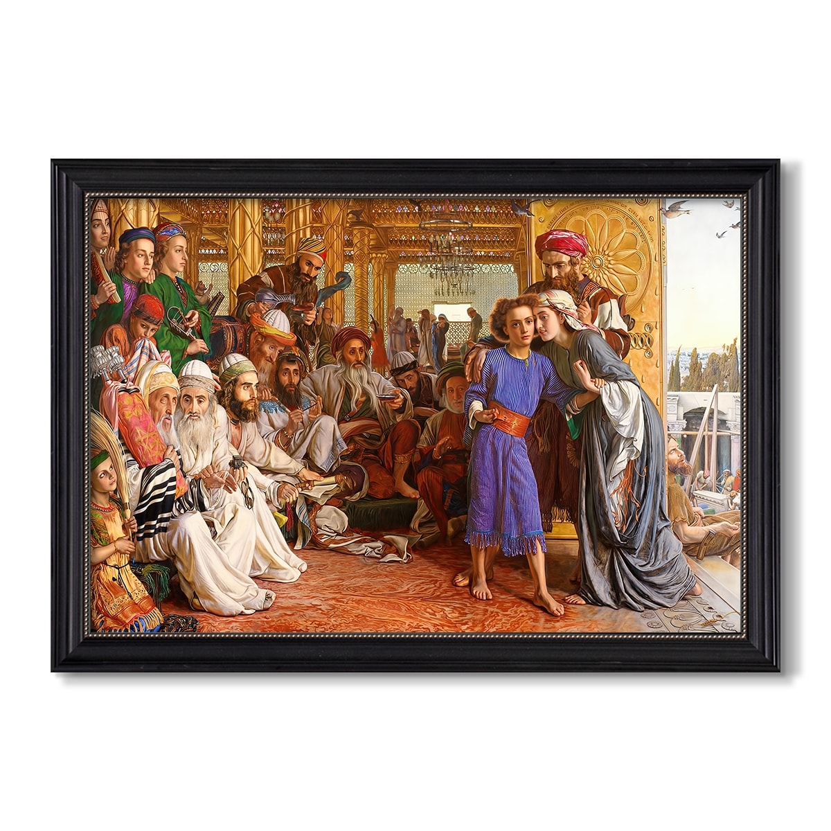 The Finding Of The 1854 1860 William Holman Hunt Custom Framed Canvas