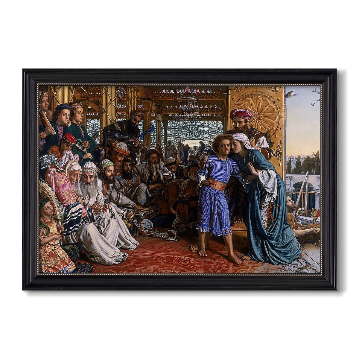 The Finding Of The 1854 1860 William Holman Hunt Custom Framed Canvas