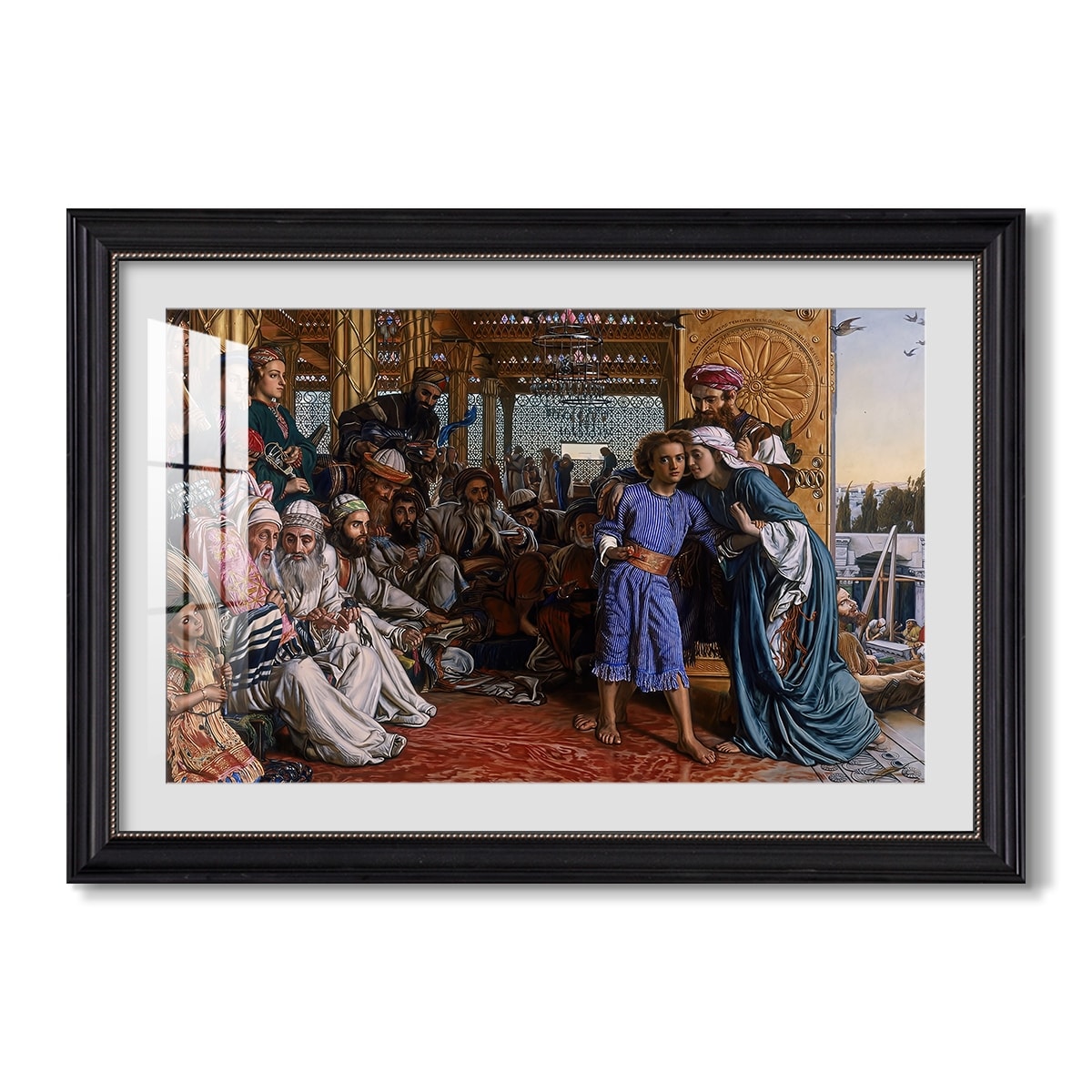 The Finding Of The 1854 1860 William Holman Hunt Custom Framed Print