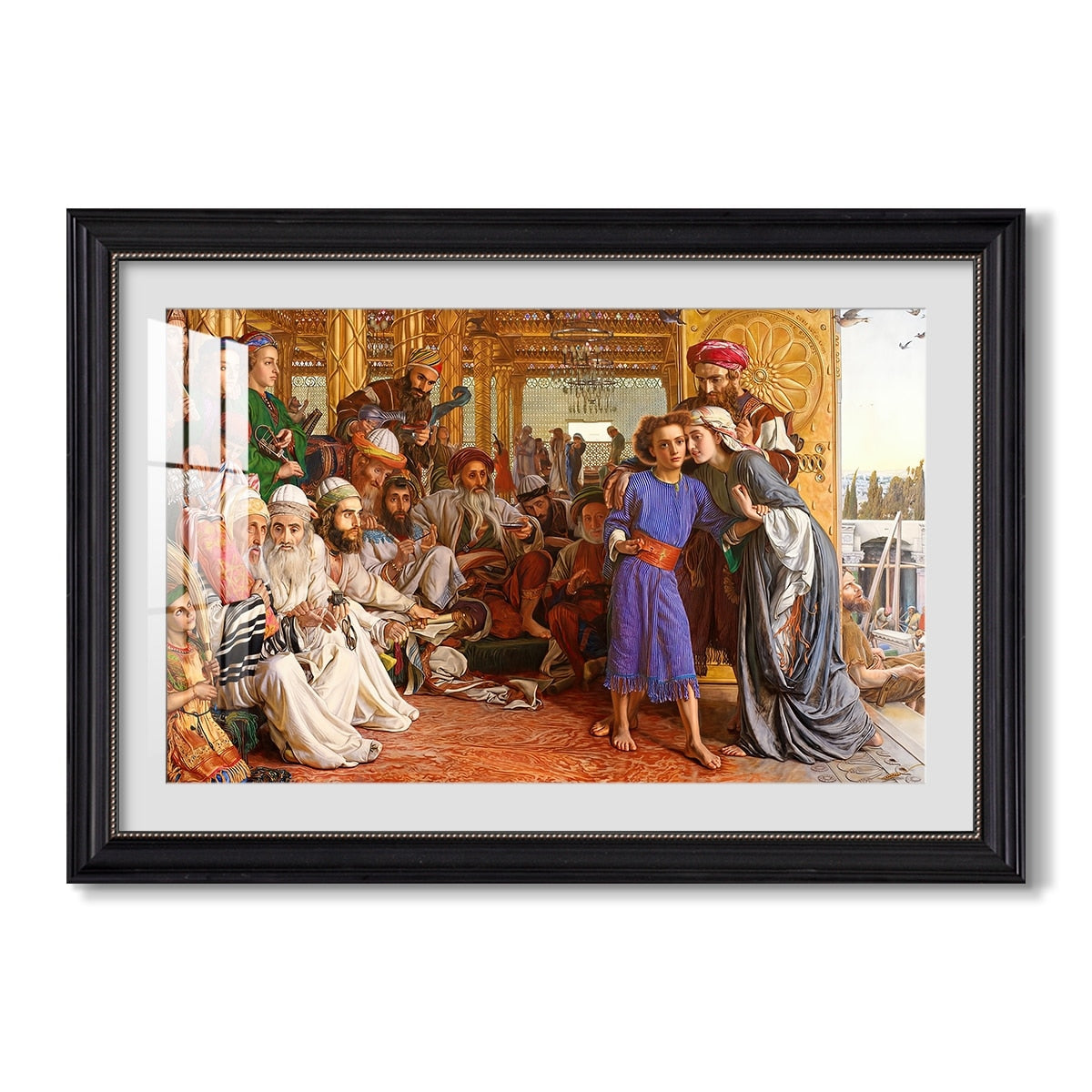 The Finding Of The 1854 1860 William Holman Hunt Custom Framed Print