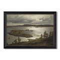 The Fjord At Sandviken 1879 Hans Gude Custom Framed Canvas