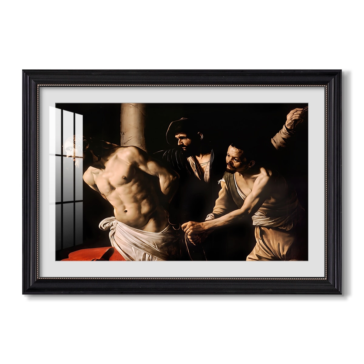 The Flagellation Of Christ At The 1606 Caravaggio Custom Framed Print
