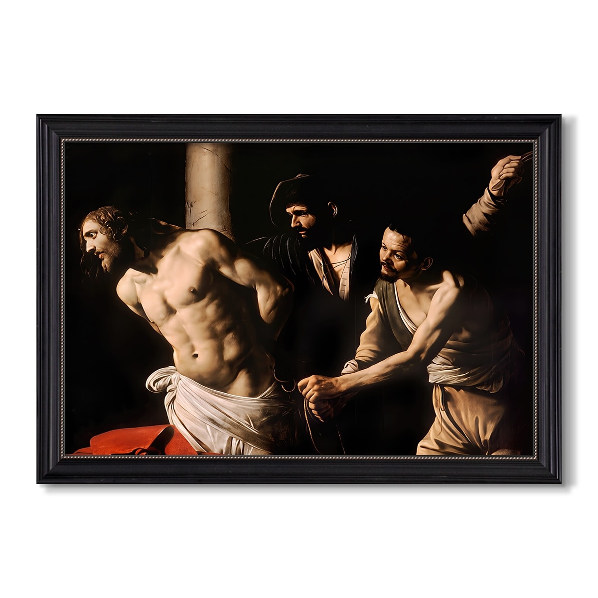 The Flagellation Of Christ At The Column 1606 Caravaggio Custom Framed Canvas