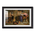 The Flight Of Madeline And 1848 William Holman Hunt Custom Framed Print