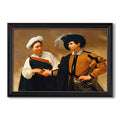 The Fortune Teller C 1599 Caravaggio Custom Framed Canvas