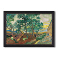 The Garden Of Saint Paul 1889 Vincent Van Gogh Custom Framed Canvas