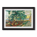 The Garden Of Saint Paul 1889 Vincent Van Gogh Custom Framed Print