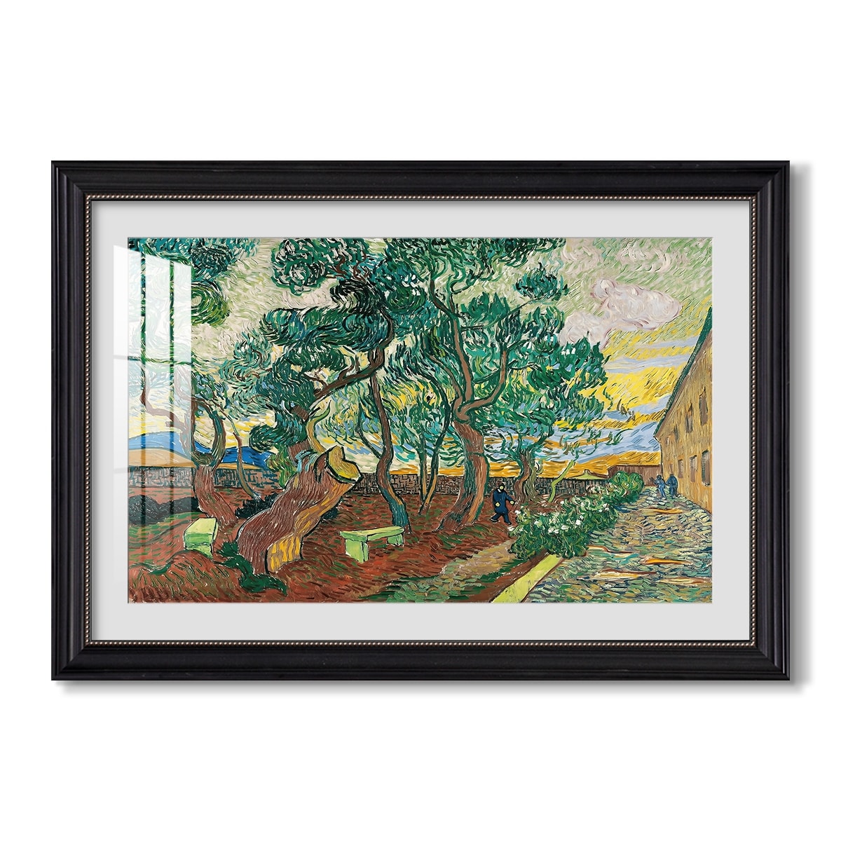 The Garden Of Saint Paul 1889 Vincent Van Gogh Custom Framed Print