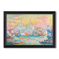 The Golden Horn Constantinople 1907 Paul Signac Custom Framed Canvas