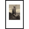 The Good Shepherd By Albert Robida Wood Framed Wall Art Print