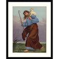 The Good Shepherd By English School Wood Framed Wall Art Print