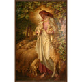 The Good Shepherd By Frederic James Shields Wood Framed Wall Art Print