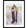 The Good Shepherd By Robert Payton Reid Wood Framed Wall Art Print