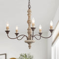 The Gray Barn Ingleside 6 Light French Country Chandelier Farmhouse Hanging Light Fixture