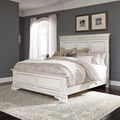 The Gray Barn Bevers Bay Antique White King Panel Bed
