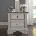 Abbey Park Antique White 2 Drawer Nightstand