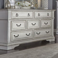 Abbey Park Antique White 7 Drawer Dresser