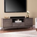 The Gray Barn Barlock Transitional Brown Wood Media Stand
