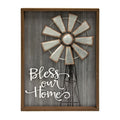 The Gray Barn Bless Our Home Windmill Wall Sign